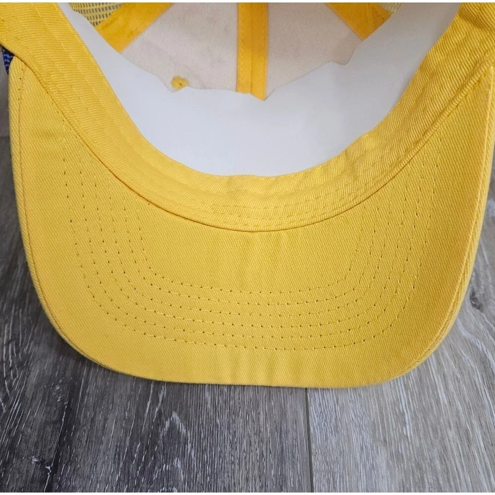 Napa Hat Anniversary‎ 100 Napa Yellow Blue Adjustable Unisex One size Retro